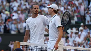 Zverev felicita a Sinner tras la final de Wimbledon Zverev felicita a Sinner tras la final de Wimbledon