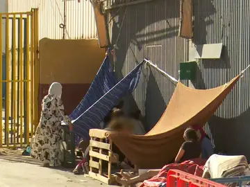 Imagen de la situación de muchos migrantes en Ceuta Imagen de la situación de muchos migrantes en Ceuta