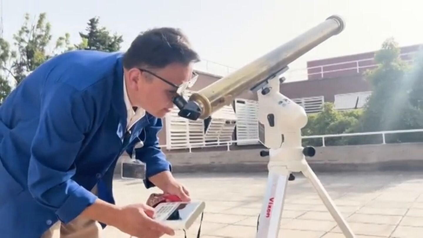 Un telescopio centenario observar el eclipse