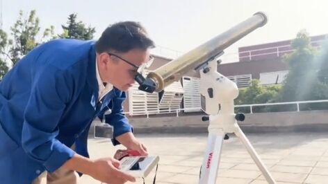 Un telescopio centenario observar el eclipse
