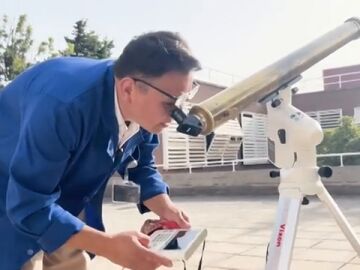 Un telescopio centenario observar el eclipse