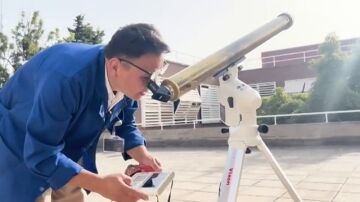 Un telescopio centenario observar el eclipse