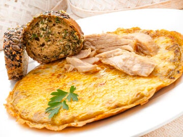 Receta de Tortilla de pisto gratinada 
