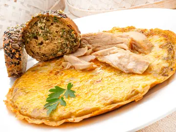 Receta de Tortilla de pisto gratinada Receta de Tortilla de pisto gratinada