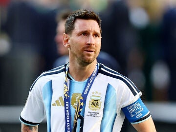 Leo Messi tras la final del Mundial Leo Messi tras la final del Mundial