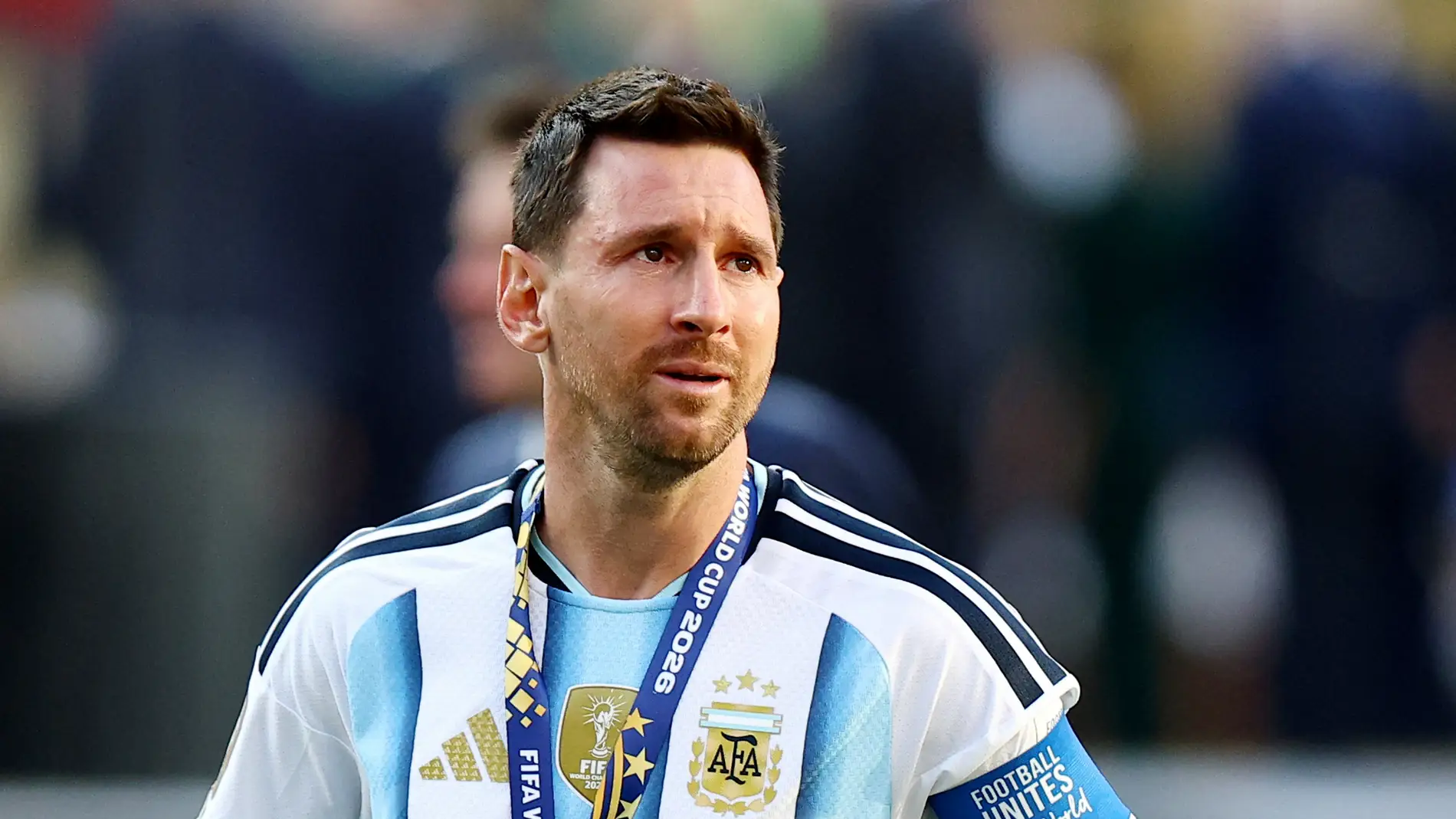 Leo Messi tras la final del Mundial Leo Messi tras la final del Mundial