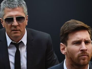 El padre de Messi junto al astro argentino