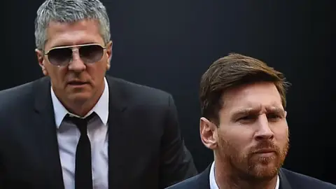 El padre de Messi junto al astro argentino El padre de Messi junto al astro argentino
