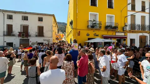 Imagen de la protesta contra la supuesta agresión homófoba en Benialí Imagen de la protesta contra la supuesta agresión homófoba en Benialí