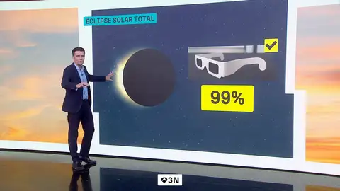 Ver el eclipse al 99,9% o al 100%: la décima que marca la diferencia, explicada por César Gonzalo Ver el eclipse al 99,9% o al 100%: la décima que marca la diferencia, explicada por César Gonzalo