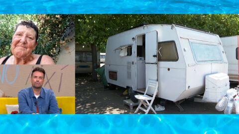 Bego&ntilde;a, obligada a vivir en una caravana con su hijo.