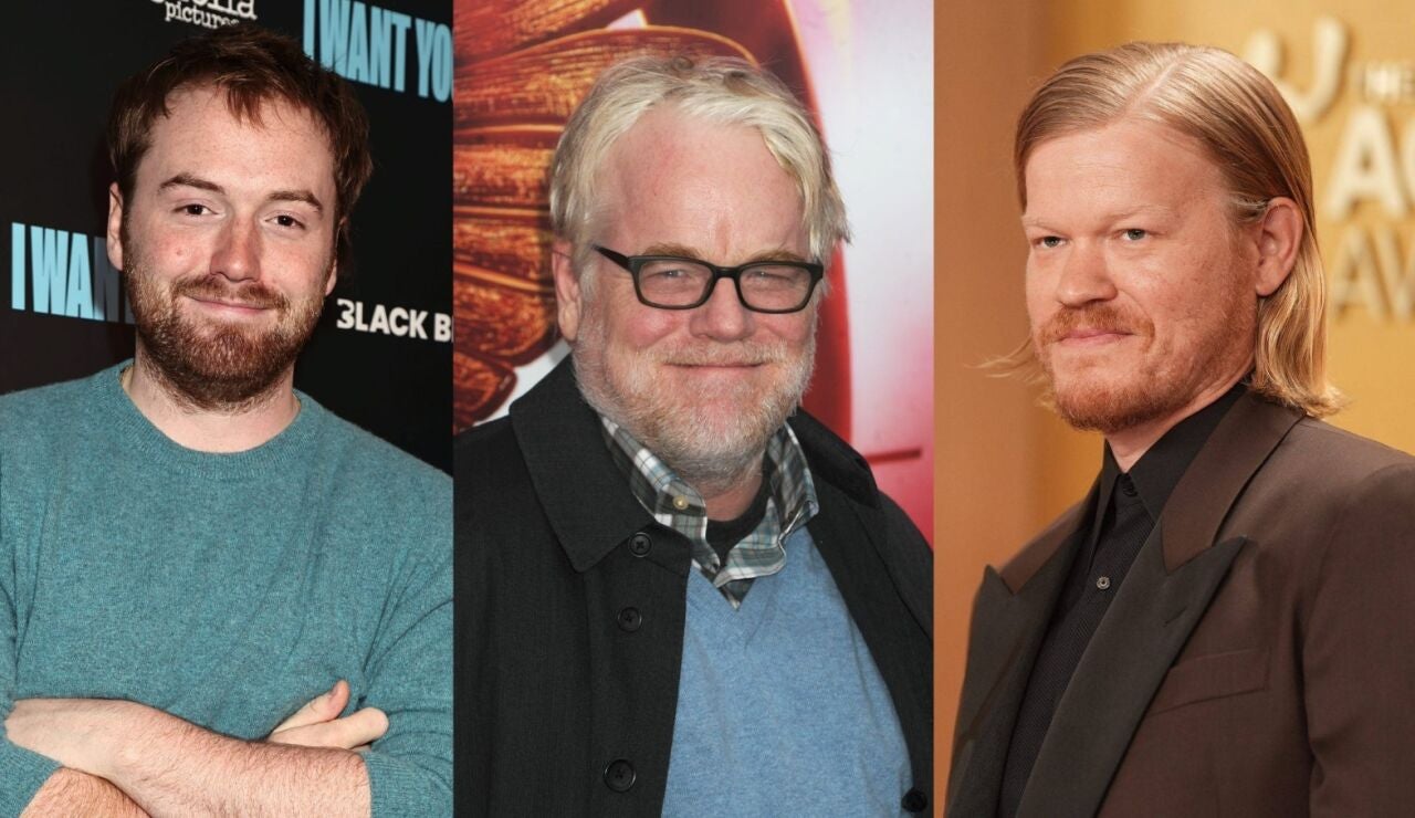 Cooper Hoffman, Philip Seymour Hoffman y Jesse Plemons