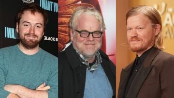 Cooper Hoffman, Philip Seymour Hoffman y Jesse Plemons