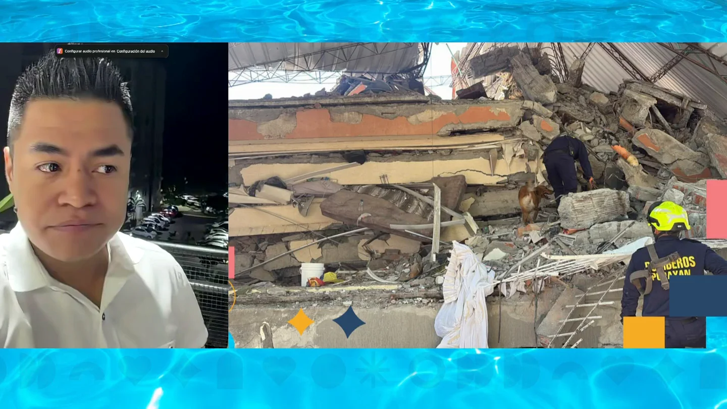 Periodista colombiano, sobre el terremoto. Periodista colombiano, sobre el terremoto.