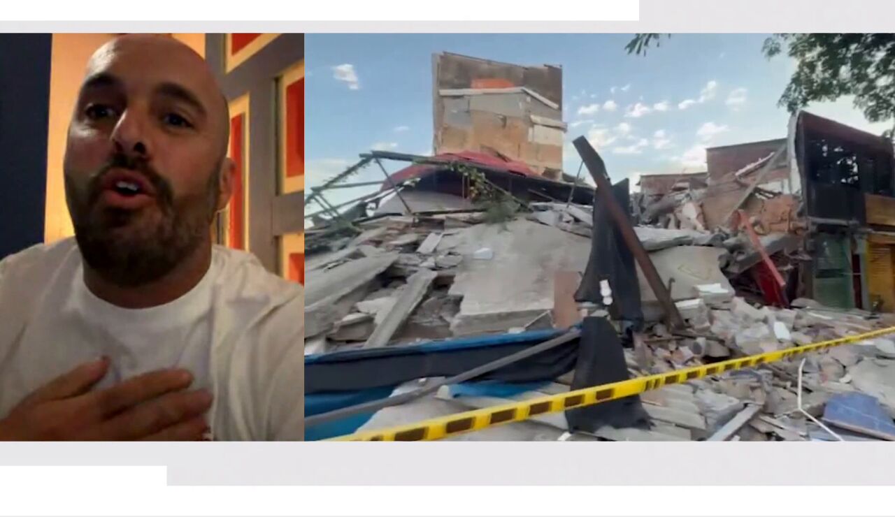 Orlando Hern&aacute;ndez, turista espa&ntilde;ol en Colombia, explica su experiencia en el terremoto.