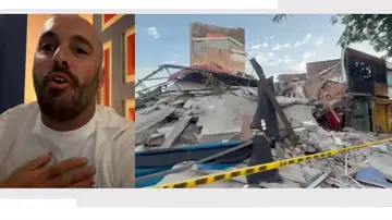 Orlando Hernández, turista español en Colombia, explica su experiencia en el terremoto. Orlando Hernández, turista español en Colombia, explica su experiencia en el terremoto.