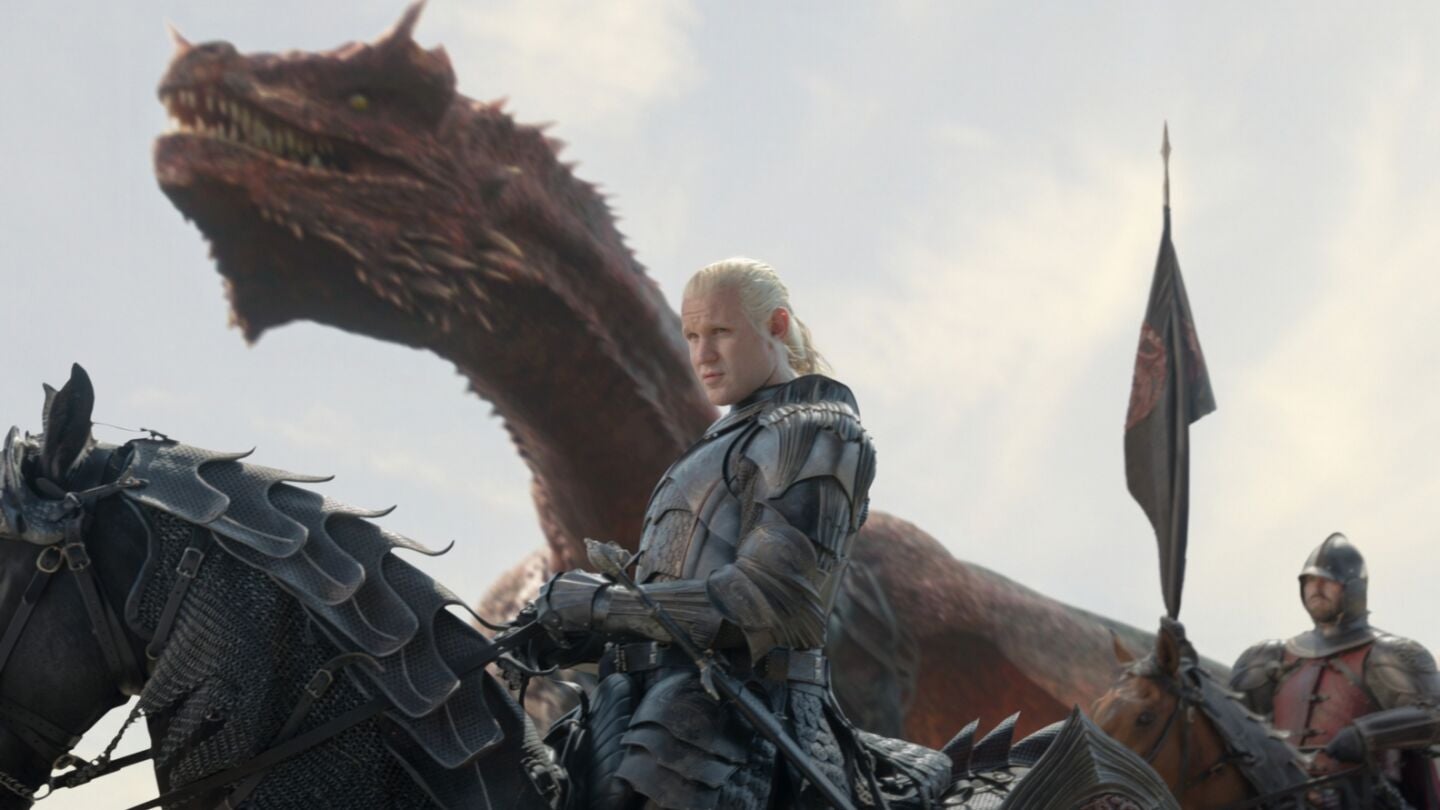 Matt Smith como Daemon Targaryen en La casa del drag&oacute;n