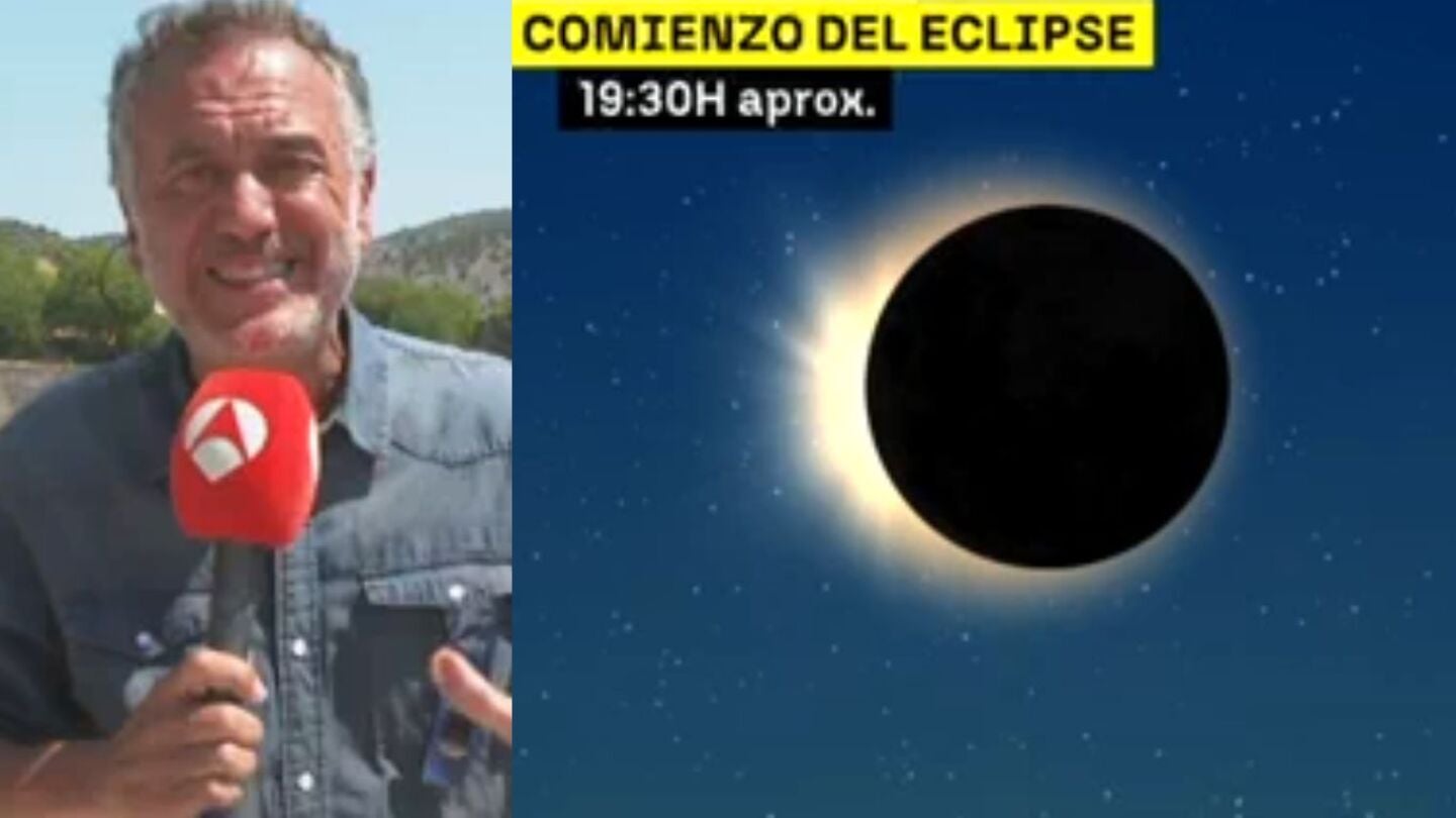 Roberto Brasero explica las fases del eclipse solar total