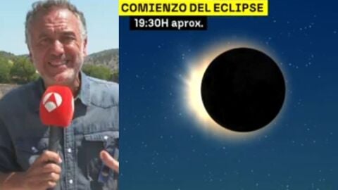Roberto Brasero explica las fases del eclipse solar total