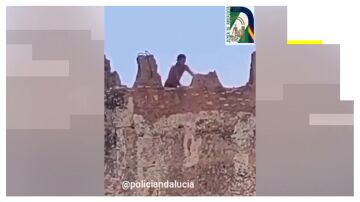 Un hombre en la muralla de Niebla
