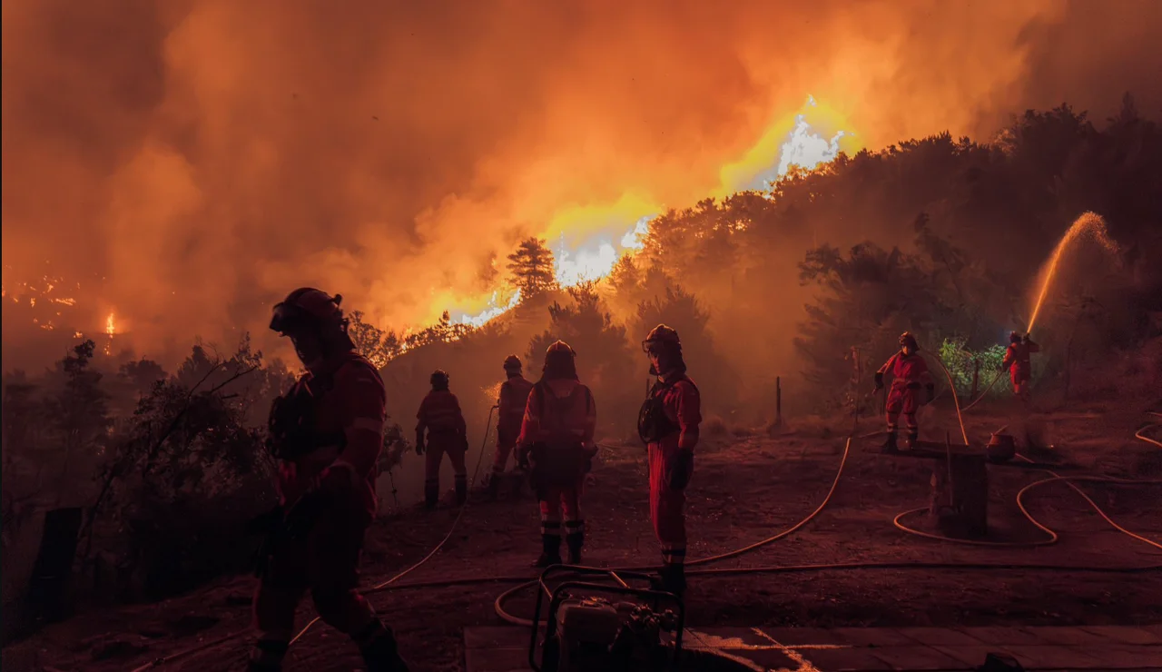 Incendio de Las Peñas de Riglos