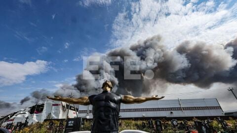 Ataque con drones ucranianos en el parque industrial de Koledino