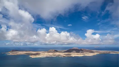 Imagen de la isla de La Graciosa Imagen de la isla de La Graciosa