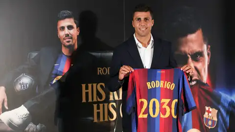 Rodri, presentado con el Barcelona Rodri, presentado con el Barcelona