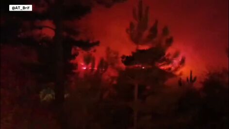 Incendio en las Hurdes