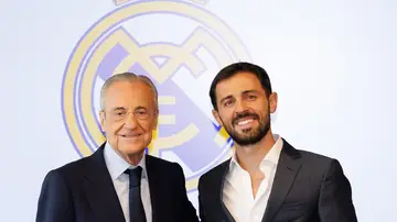 Bernardo Silva en su presentación con el Real Madrid Bernardo Silva en su presentación con el Real Madrid