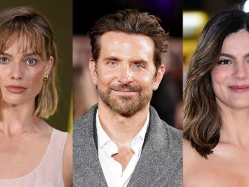 Margot Robbie, Bradley Cooper y Monica Barbaro