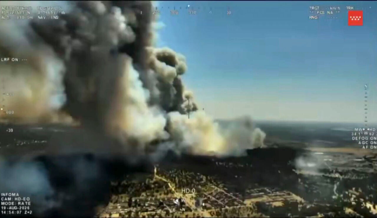 Un nuevo incendio forestal se ha declarado este mi&eacute;rcoles en Aldea del Fresno (Madrid) 