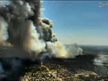 Un nuevo incendio forestal se ha declarado este mi&eacute;rcoles en Aldea del Fresno (Madrid) 