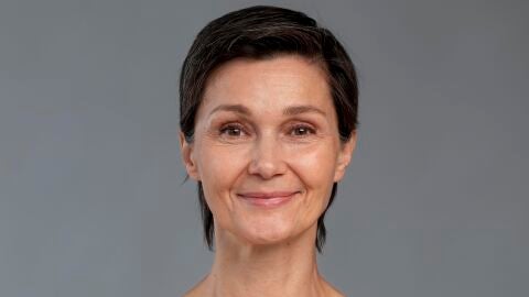 Mujer con arrugas