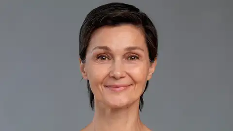 Mujer con arrugas Mujer con arrugas