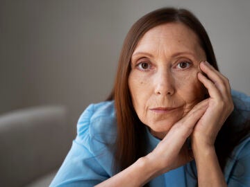 Mujer con arrugas