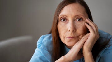 Mujer con arrugas