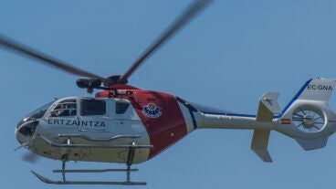 Rescate en helic&oacute;ptero de la Ertzaintza