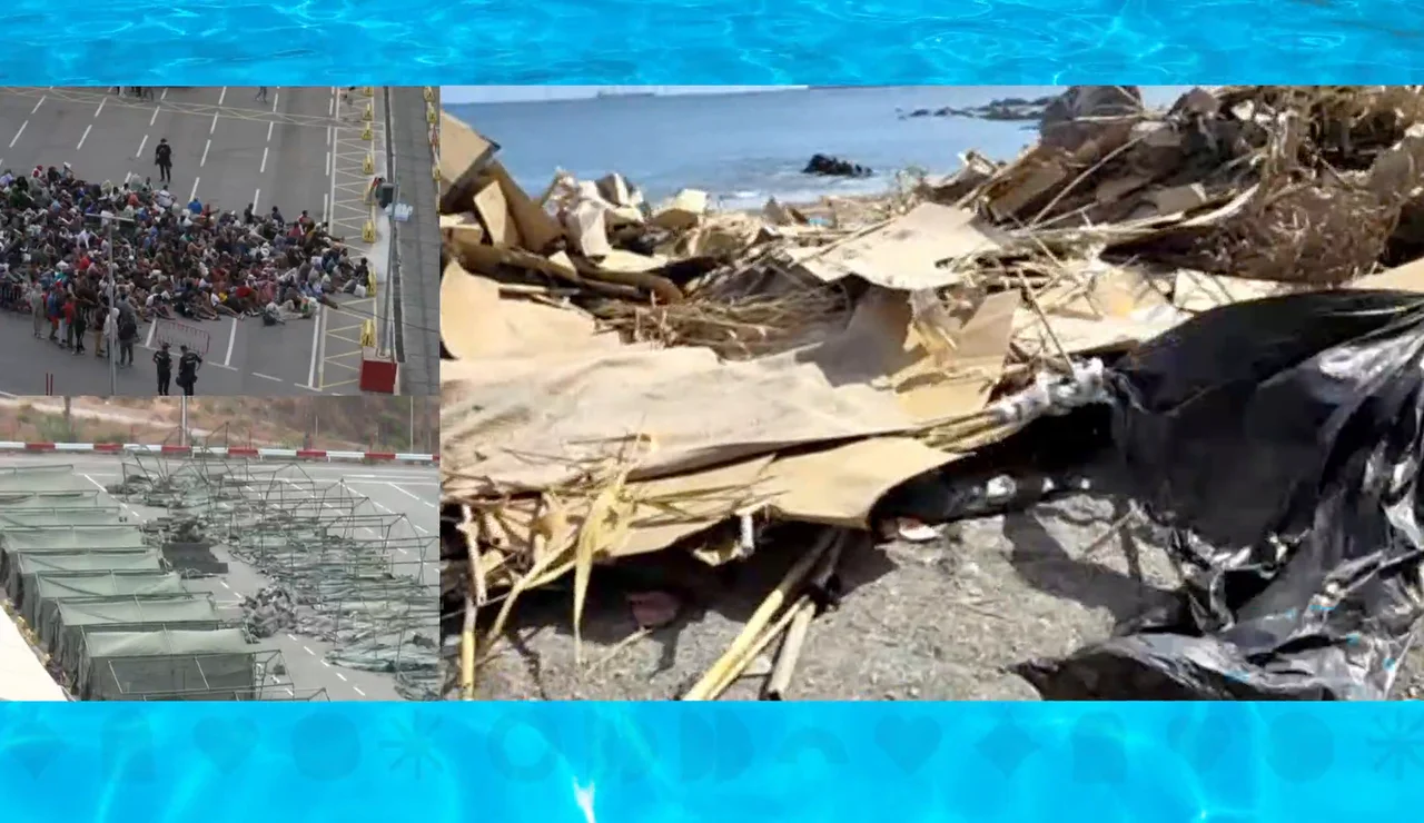 La playa del Trampolín es desalojada