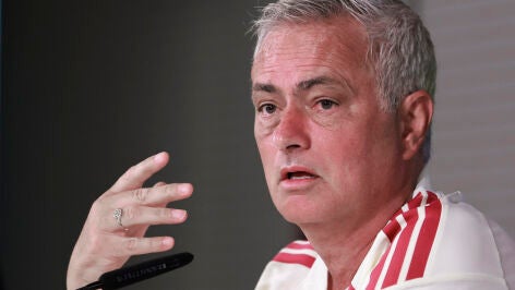 Jos&eacute; Mourinho en rueda de prensa