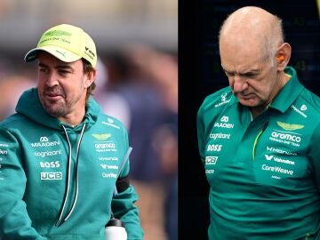 Fernando Alonso y Adrian Newey