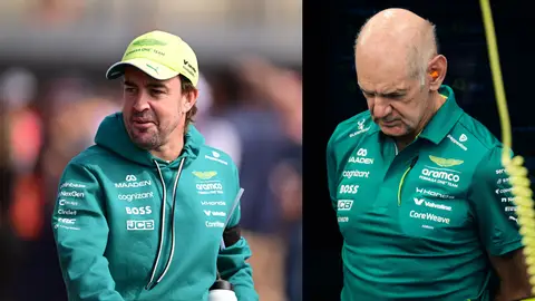 Fernando Alonso y Adrian Newey Fernando Alonso y Adrian Newey