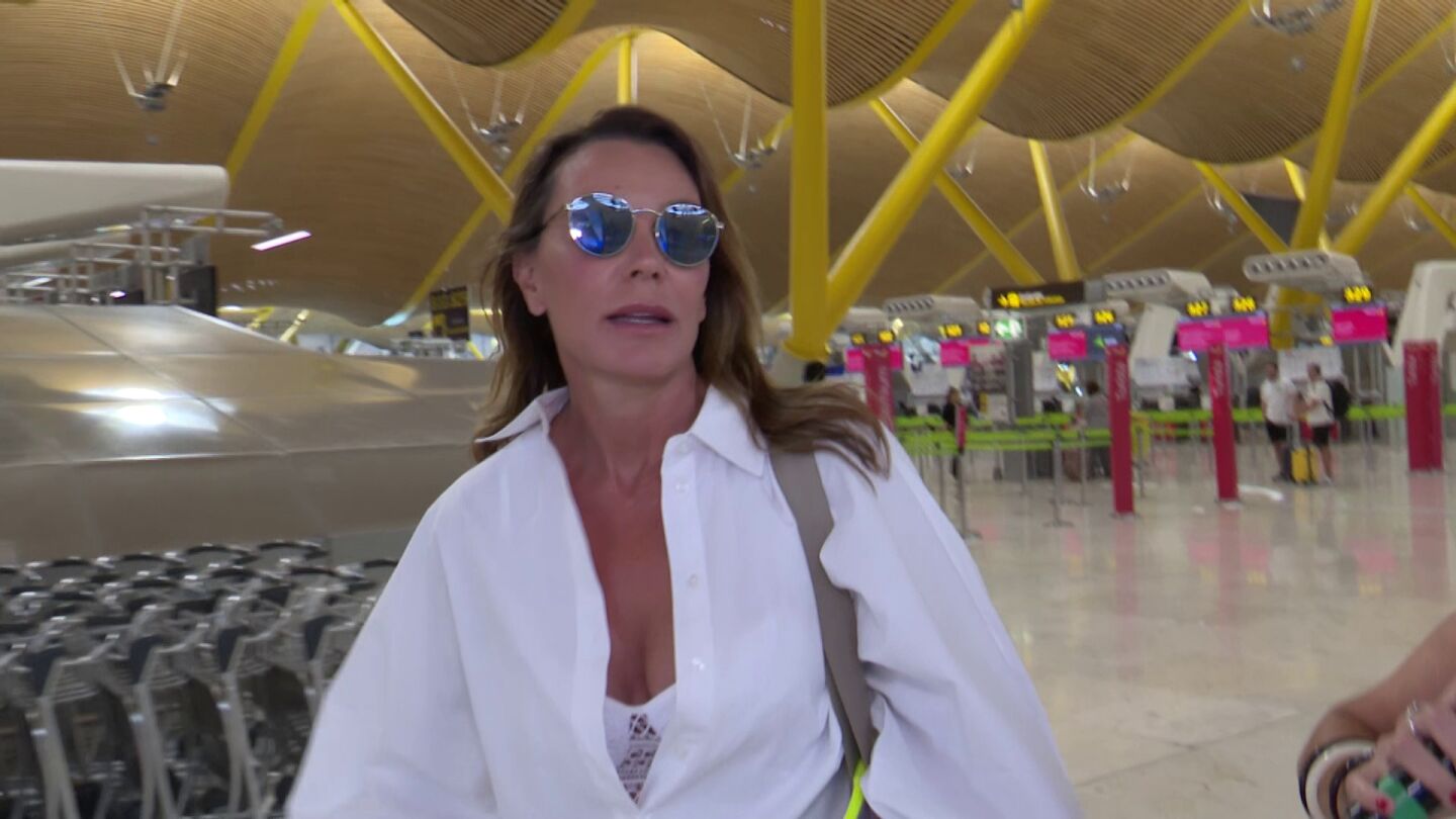 Mar Flores, en el aeropuerto