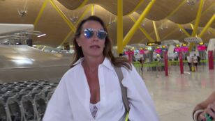 Mar Flores, en el aeropuerto