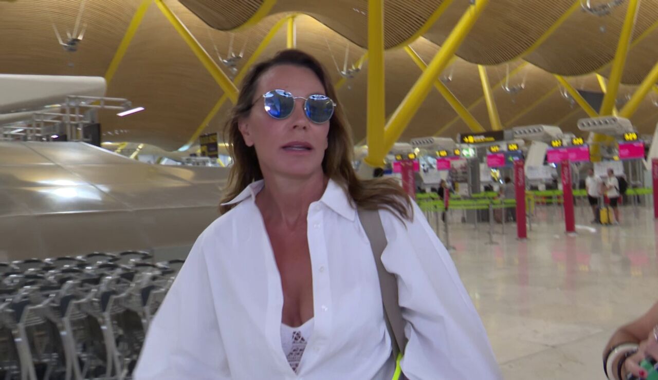 Mar Flores, en el aeropuerto
