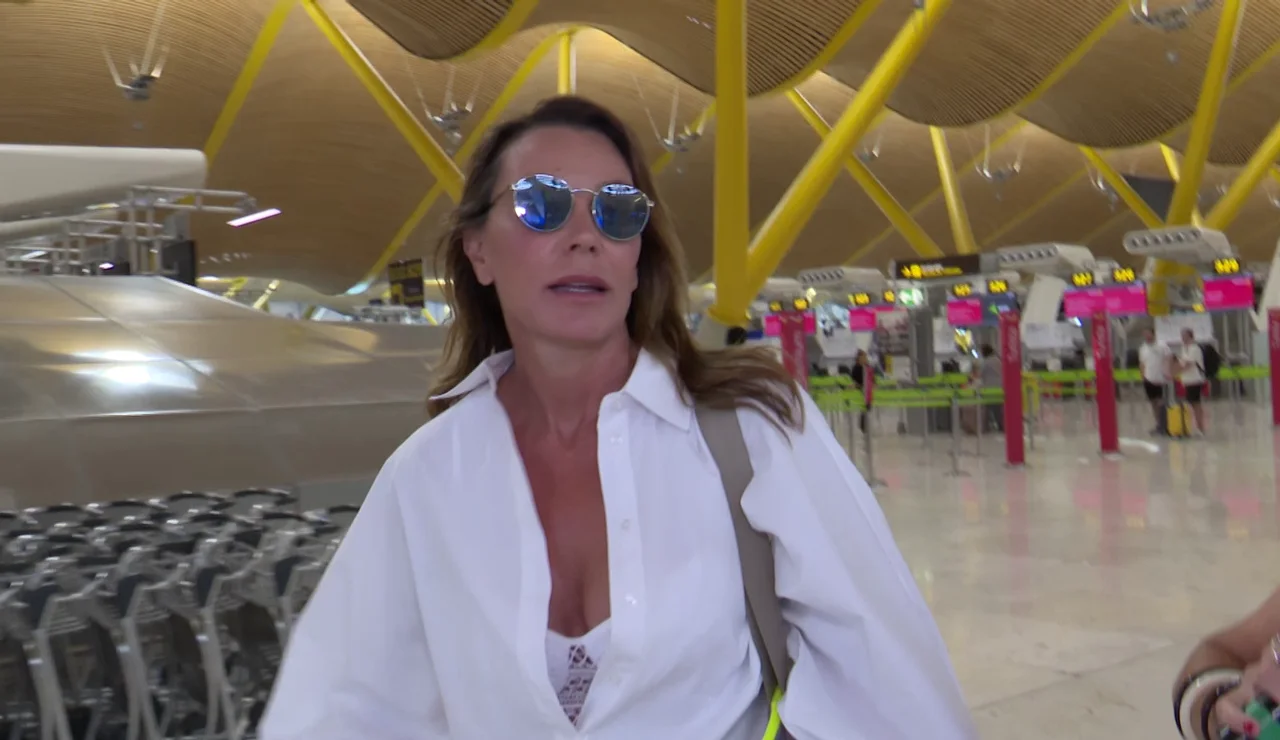Mar Flores, en el aeropuerto
