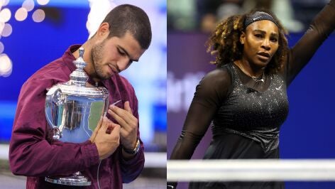 Alcaraz y Serena Williams