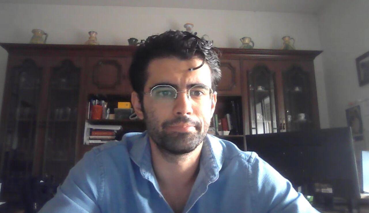 Javier Mart&iacute;n, polit&oacute;logo