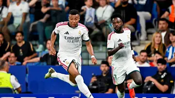 Mbappé y Vinícius, en acción ante el Espanyol Mbappé y Vinícius, en acción ante el Espanyol