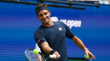 Roger Federer, en las instalaciones del US Open Roger Federer, en las instalaciones del US Open